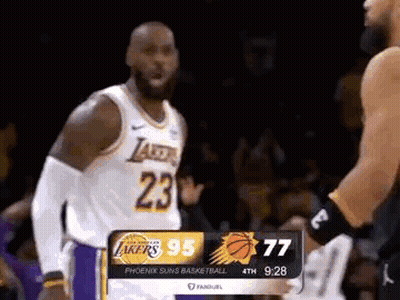 Basketball Players Standing Next To Each Other GIF