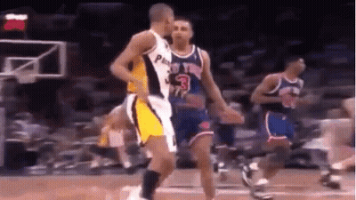 Basketball Players Standing On Court GIF