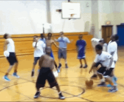 Basketball Players Turn Up Dancing GIF