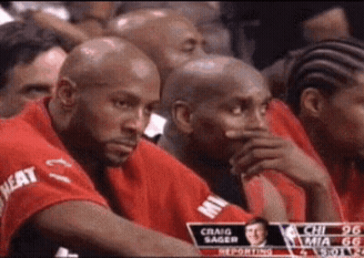 Basketball Players Watching Game In Stadium GIF