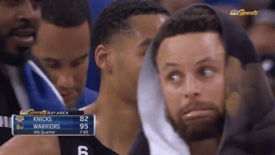 Basketball Players Watching Knicks Vs Golden State Warriors GIF