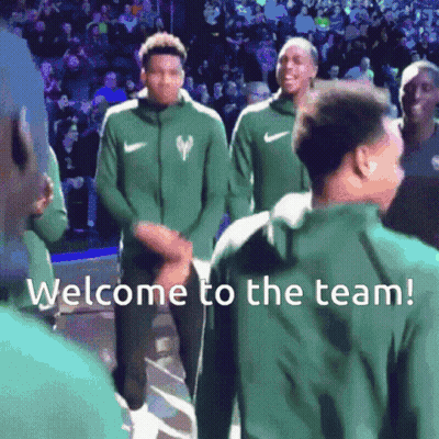 Basketball Players Welcome To The Team GIF