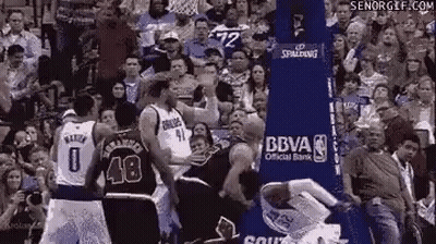 Basketball Players With Crowd In Stadium GIF