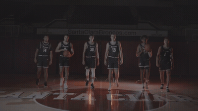 Basketball Players With Santa Clara Brooklyn.com Banner GIF