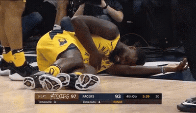 Basketball Players Yellow #1 and Black Jersey