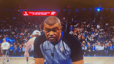 Basketball Referee At Official Healthcare Partner Sign GIF