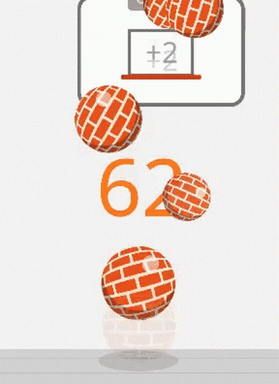 Basketballs Falling Into Hoop 63 GIF
