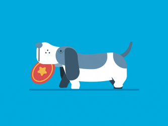 Basset Hound Walk Slow GIF