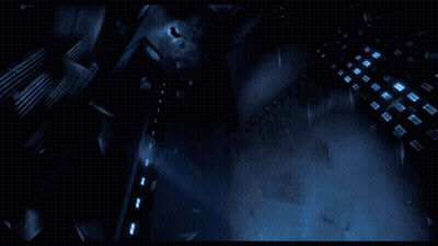 Bat Flying In Dark Room With Lights GIF