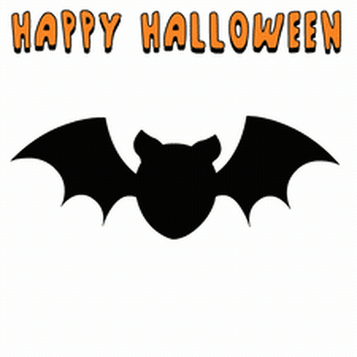 Bat Hanging From String Happy Halloween GIF