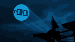 Bat Signal Cool Shades Logo GIF