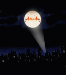 Bat Signal Orange Artesana GIF