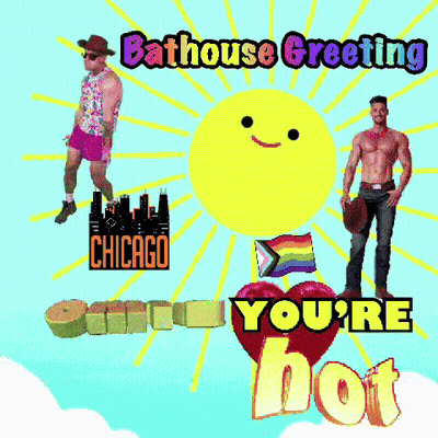 Bathhouse Greeting Card GIF