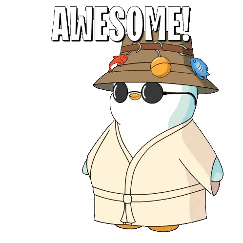 Bathrobe Penguin Awesome Sticker