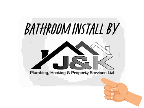 Bathroom Install Sign By J & K Plumbing Sticker