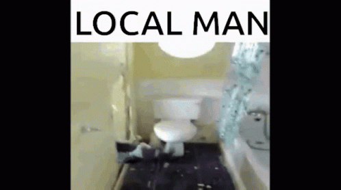 Bathroom With Local Man GIF
