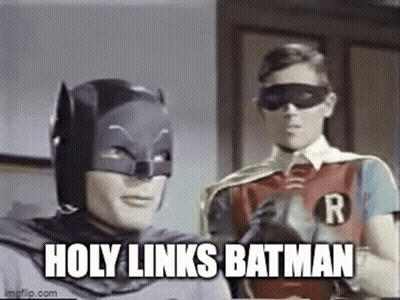 Batman And Robin Standing With Holy Links Batman GIF