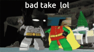 Batman And Robin With Letter R On Chests GIF