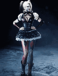 Batman Arkham City Harley Quinn Pose GIF