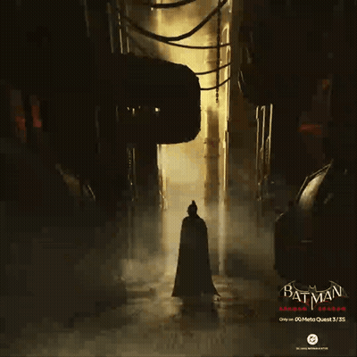 Batman Arkham Knight Poster Man In Cape GIF