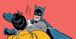 Batman Beat Up Robin's Face GIF