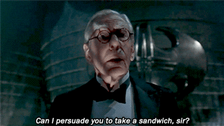 Batman Butler Persuade Take Sandwich Sir GIF