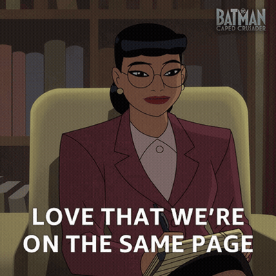 Batman Caped Crusader Woman Holding Pen GIF