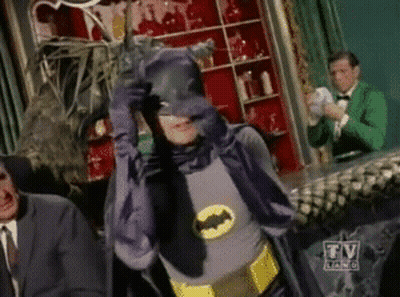 Batman Costume Man On TV Land Show GIF
