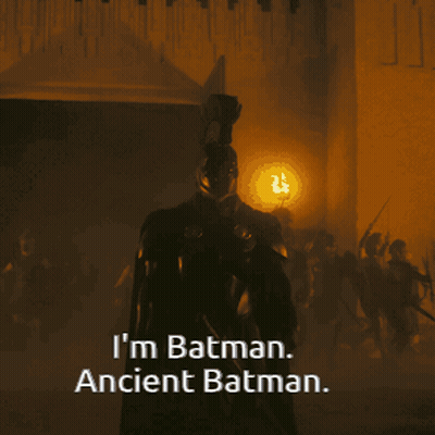 Batman Costume Man Saying I'm Batman Ancient Batman GIF