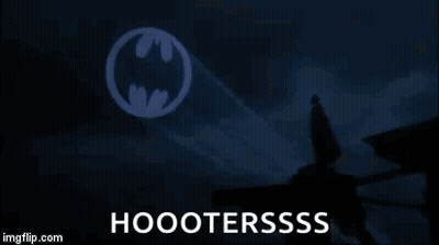 Batman Flying Through Night Sky GIF