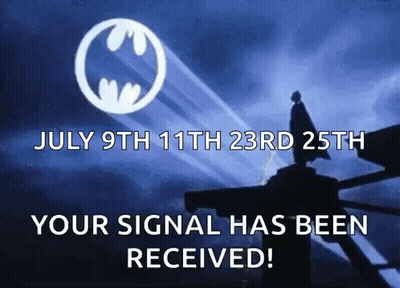 Batman Flying With Your Signal Has Been Received GIF