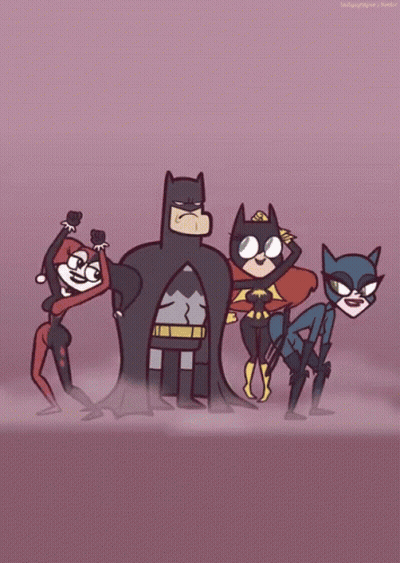 Batman Harley Quinn and Catwoman