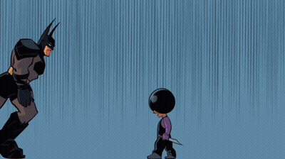 Batman Kicking Woman GIF