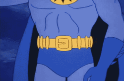 Batman Pushing Belt Button To Fly GIF