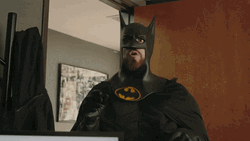 Batman Raise Hand GIF
