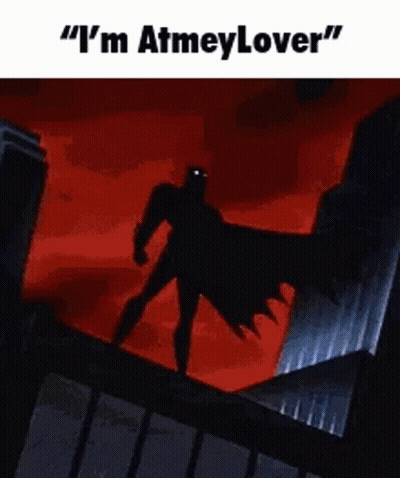 Batman Standing On Building With Lightning Bolt GIF