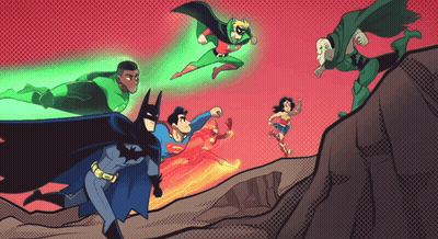 Batman Superman Flash And Wonder Woman GIF