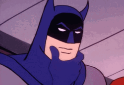 Batman Touching Chin Hmmmm GIF