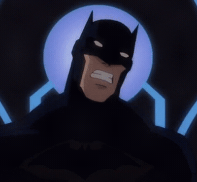 Batman With Blue Lightning Bolt GIF