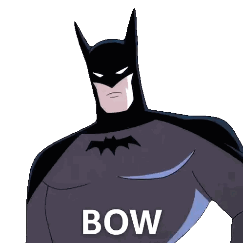 Batman With Bow On Shirt Sticker