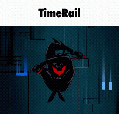 Batman With Timerail Above Him GIF