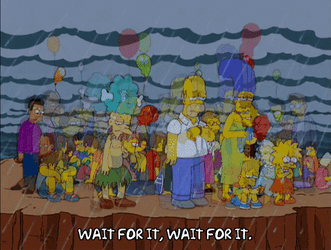 Batten Down The Hatches Storm The Simpsons GIF