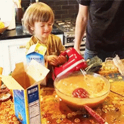 Batter Spilling Baking GIF