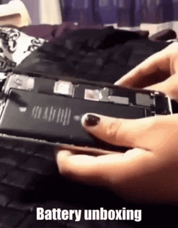 Battery Unboxing Explode GIF