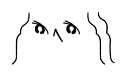 Batting Eyelashes Cute Sketch Cartoon GIF
