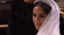 Batting Eyelashes Meghan Markle Smirk GIF