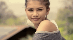 Batting Eyelashes Zendaya Flirting GIF