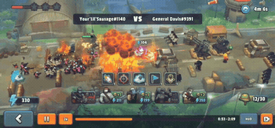 Battle Between Your Ill ' Sausage And General David GIF