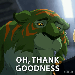 Battle Cat Thank Goodness GIF