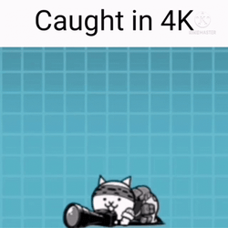 Battle Cats Caught In 4K GIF